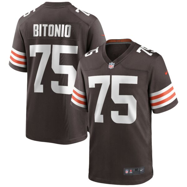 Men’s Cleveland Browns Joel Bitonio Nike Brown Game Jersey