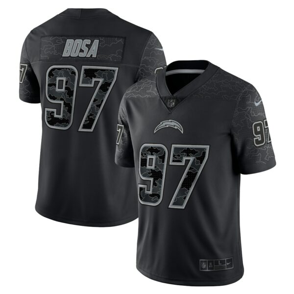 Men’s Los Angeles Chargers Joey Bosa Nike Black RFLCTV Limited Jersey