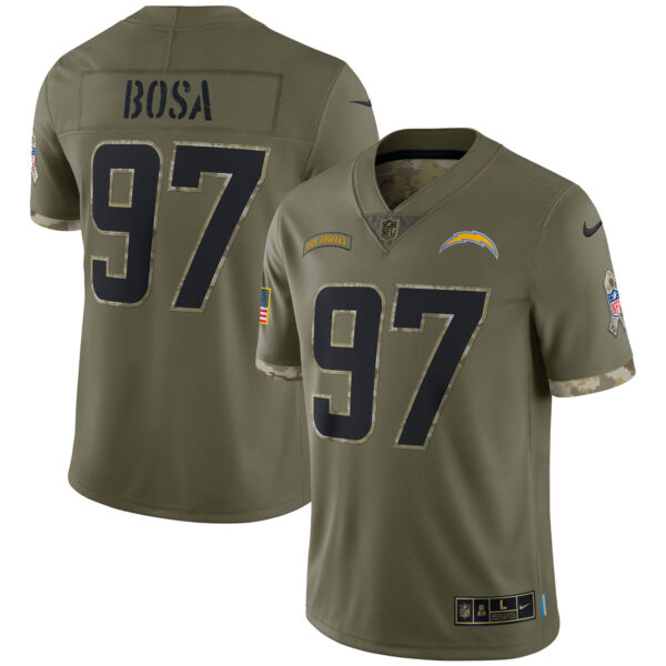 Men’s Los Angeles Chargers Nike Olive 2022 Salute To Service Limited Jersey