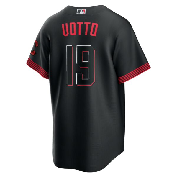 Men’s Cincinnati Reds Joey Votto Nike Black 2023 City Connect Replica Player Jersey