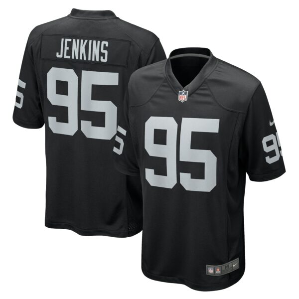 Men’s Las Vegas Raiders John Jenkins Nike Black Game Jersey