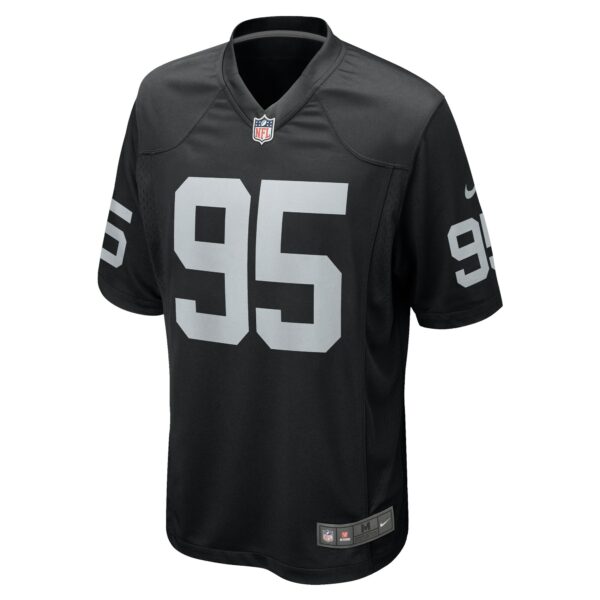 Men’s Las Vegas Raiders John Jenkins Nike Black Game Jersey