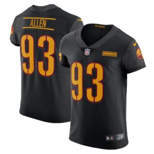 Men's Washington Commanders Jonathan Allen Nike Black Alternate Vapor Elite Jersey