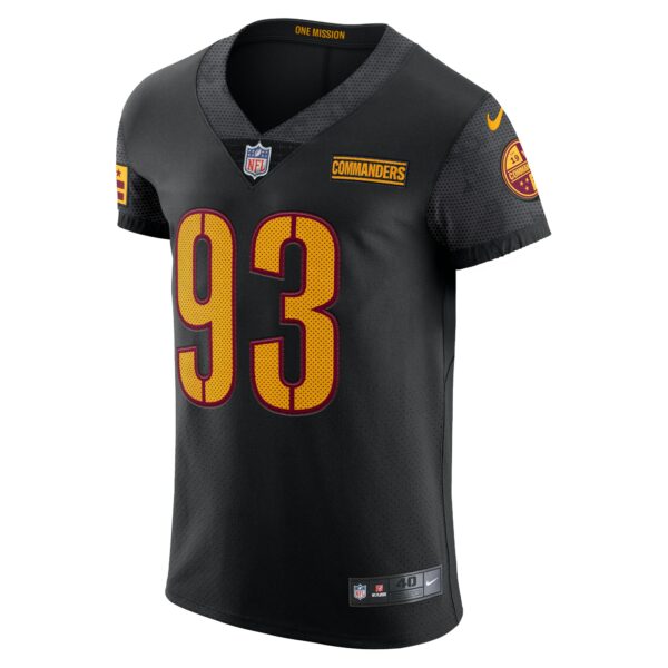 Men’s Washington Commanders Jonathan Allen Nike Black Alternate Vapor Elite Jersey