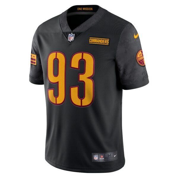 Men’s Washington Commanders Jonathan Allen Nike Black Alternate Vapor Limited Jersey