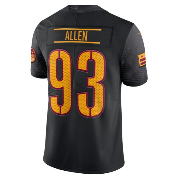 Men’s Washington Commanders Jonathan Allen Nike Black Alternate Vapor Limited Jersey