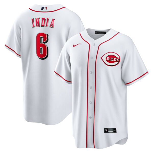 Men’s Cincinnati Reds Jonathan India Nike White Replica Player Jersey