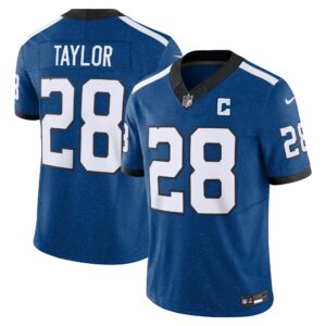 Men's Indianapolis Colts Jonathan Taylor Nike Blue Vapor F.U.S.E. Limited Jersey