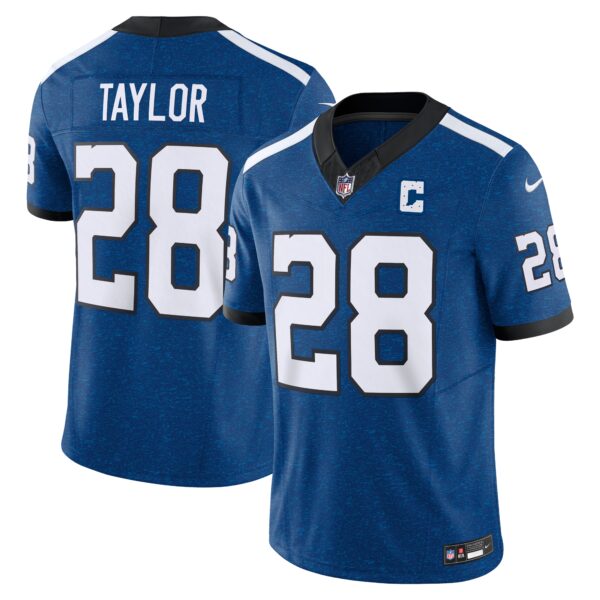 Men’s Indianapolis Colts Jonathan Taylor Nike Blue Vapor F.U.S.E. Limited Jersey