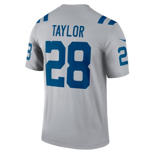 Men’s Indianapolis Colts Jonathan Taylor Nike Gray Inverted Legend Jersey