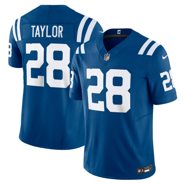 Men’s Indianapolis Colts Jonathan Taylor Nike Royal Vapor F.U.S.E. Limited Jersey