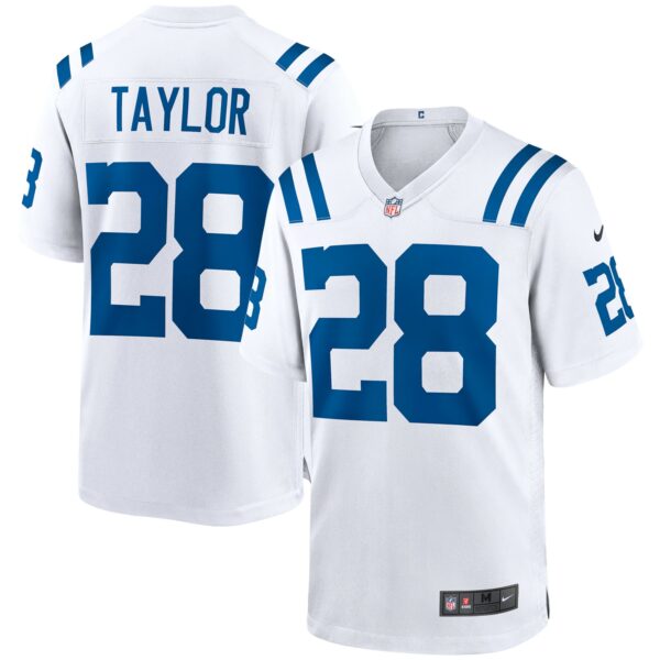 Men’s Indianapolis Colts Jonathan Taylor Nike White Game Jersey