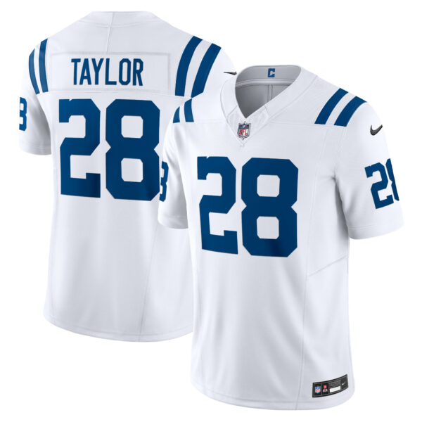 Men’s Indianapolis Colts Jonathan Taylor Nike White Vapor F.U.S.E. Limited Jersey