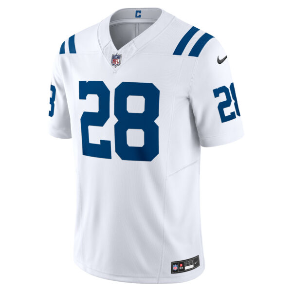 Men’s Indianapolis Colts Jonathan Taylor Nike White Vapor F.U.S.E. Limited Jersey