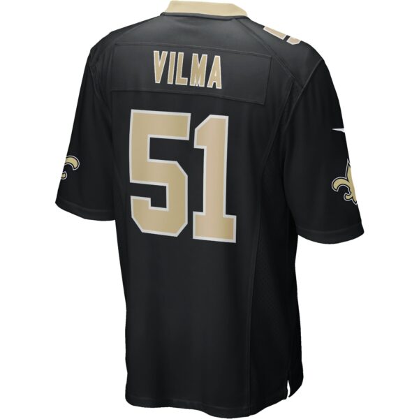 Men’s New Orleans Saints Jonathan Vilma Nike Black Game Retired Player Jersey