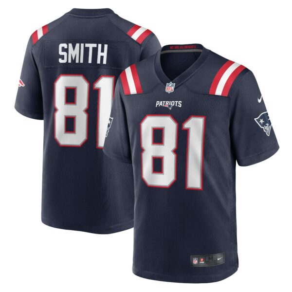 Men’s New England Patriots Jonnu Smith Nike Navy Game Jersey