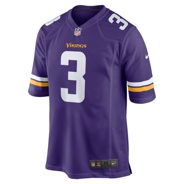 Men’s Minnesota Vikings Jordan Addison Nike Purple 2023 NFL Draft First Round Pick Game Jersey