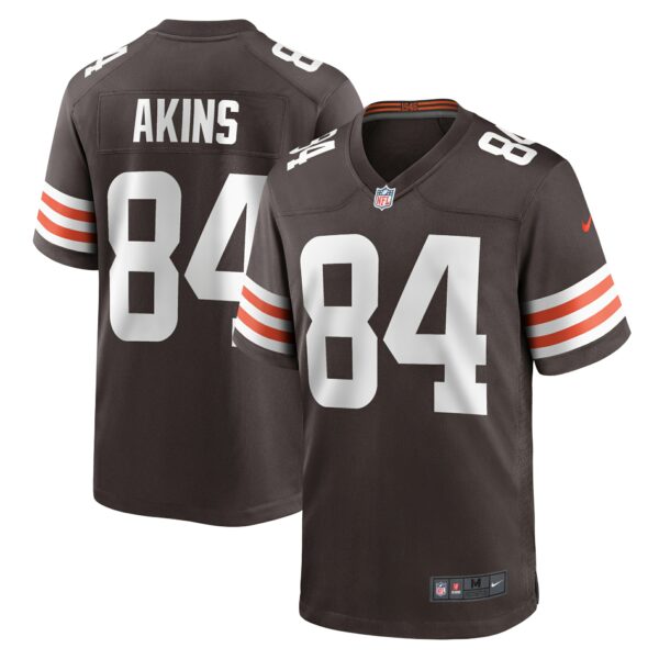 Men’s Cleveland Browns Jordan Akins Nike Brown Game Player Jersey