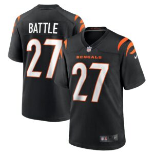 Men's Cincinnati Bengals Jordan Battle Nike Black Team Game Jersey