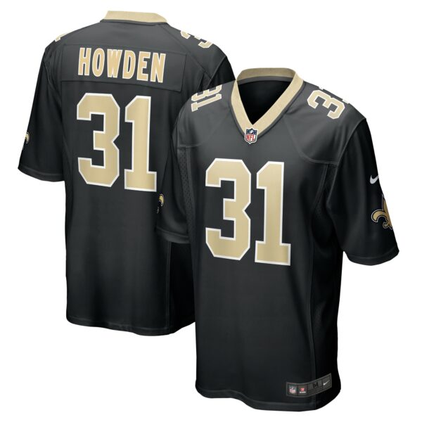 Men’s New Orleans Saints Jordan Howden Nike Black Team Game Jersey