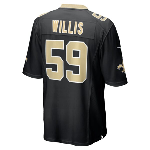 Men’s New Orleans Saints Jordan Willis Nike Black Team Game Jersey