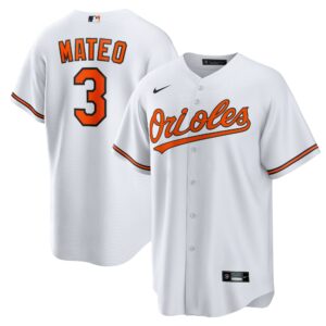 Men's Baltimore Orioles Jorge Mateo Nike White Replica Player Jersey