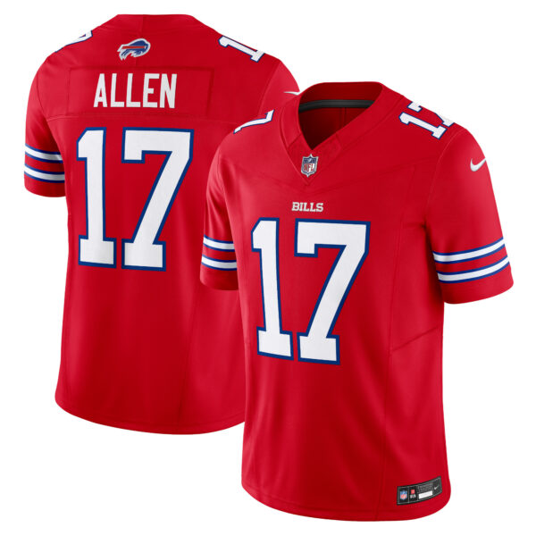 Men’s Buffalo Bills Josh Allen Nike Red Vapor F.U.S.E. Limited Jersey