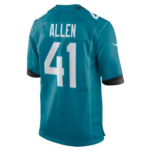 Men’s Jacksonville Jaguars Josh Allen Nike Teal Game Jersey