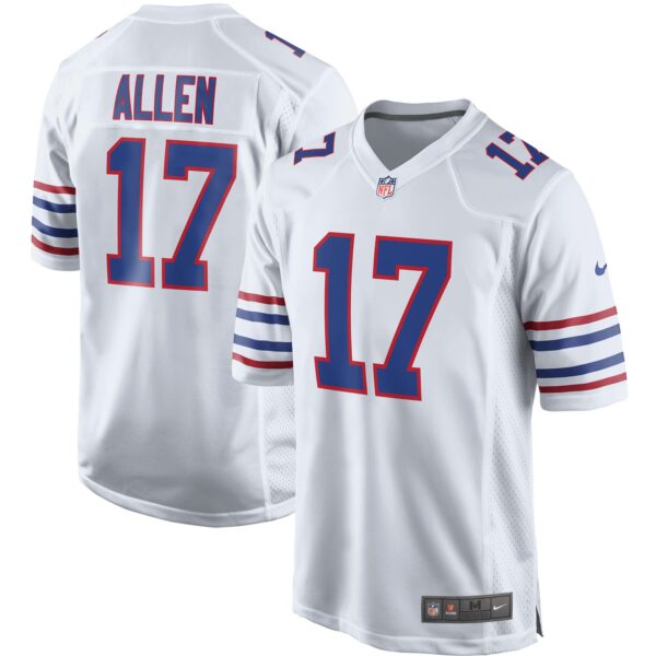 Men’s Buffalo Bills Josh Allen Nike White Alternate Game Player Jersey