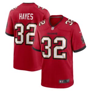 Men's Tampa Bay Buccaneers Josh Hayes Nike Red Game Jersey