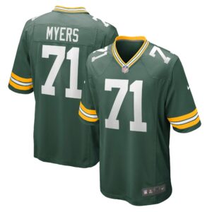 Men's Green Bay Packers Josh Myers Nike Green Game Jersey