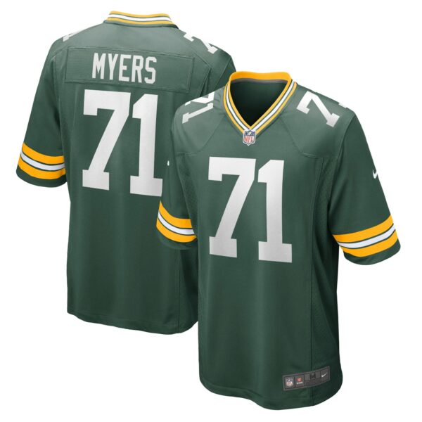 Men’s Green Bay Packers Josh Myers Nike Green Game Jersey