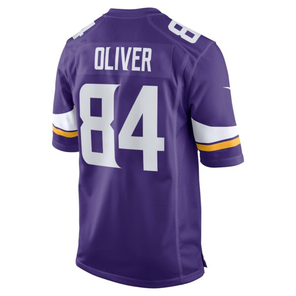 Men’s Minnesota Vikings Josh Oliver Nike Purple Game Player Jersey