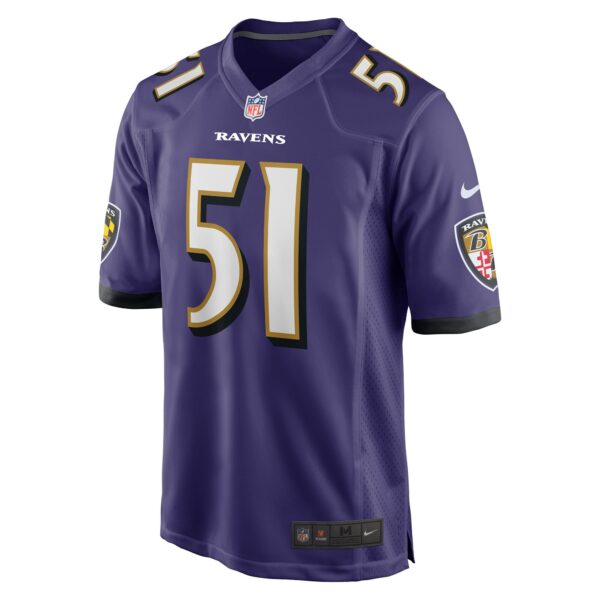 Men’s Baltimore Ravens Josh Ross Nike Purple Game Player Jersey