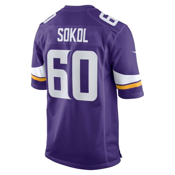 Men’s Minnesota Vikings Josh Sokol Nike Purple Home Game Player Jersey