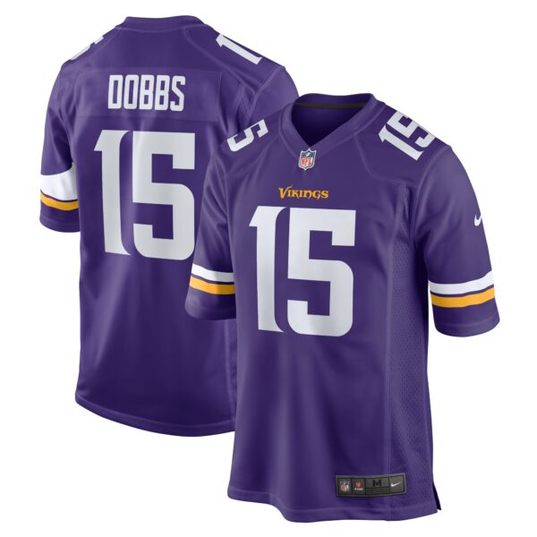 Men’s Minnesota Vikings Joshua Dobbs Nike Purple Game Jersey