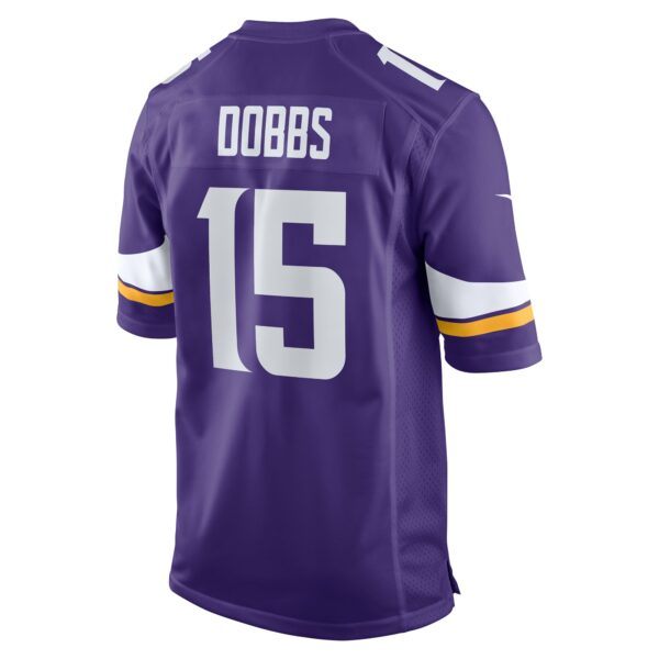 Men’s Minnesota Vikings Joshua Dobbs Nike Purple Game Jersey