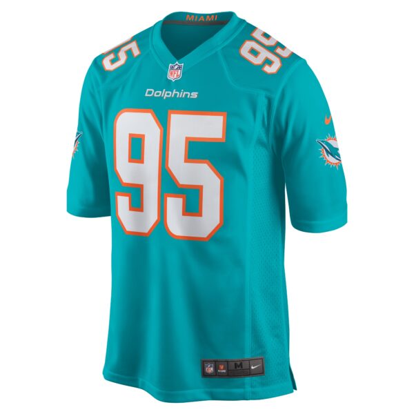 Men’s Miami Dolphins Josiah Bronson Nike Aqua Home Game Player Jersey