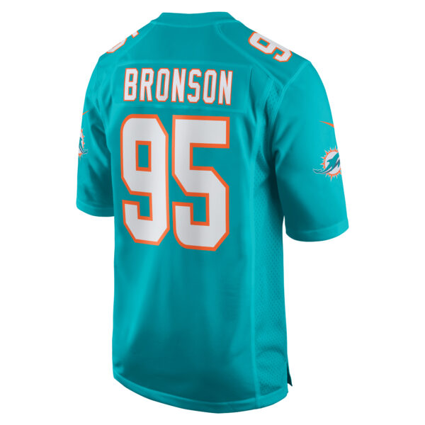 Men’s Miami Dolphins Josiah Bronson Nike Aqua Home Game Player Jersey