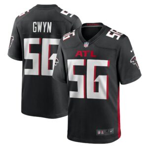 Men's Atlanta Falcons Jovaughn Gwyn Nike Black Team Game Jersey