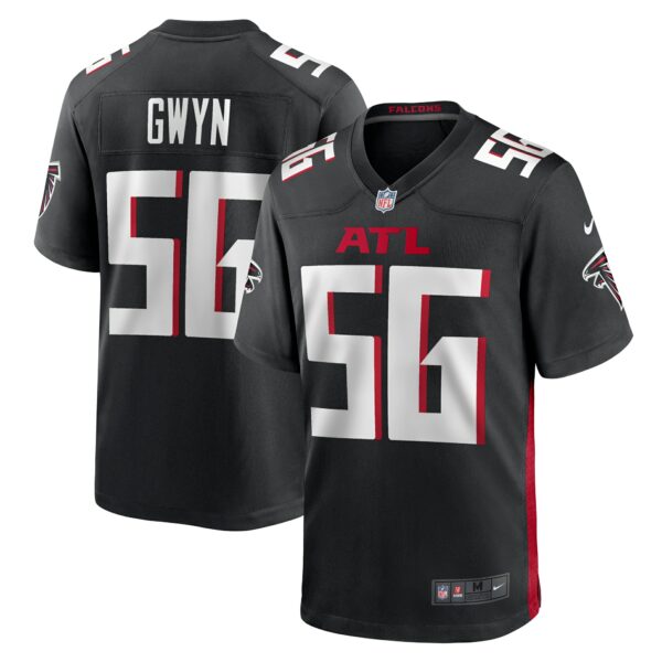 Men’s Atlanta Falcons Jovaughn Gwyn Nike Black Team Game Jersey