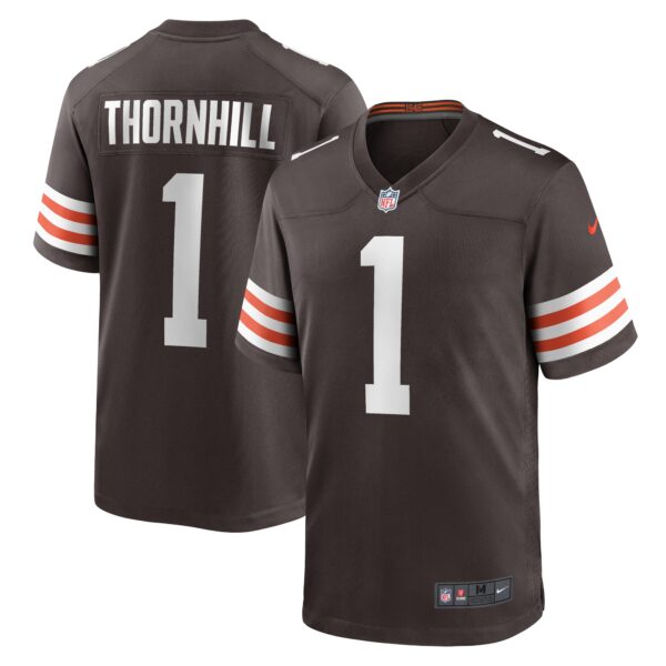 Men’s Cleveland Browns Juan Thornhill Nike Brown Game Player Jersey