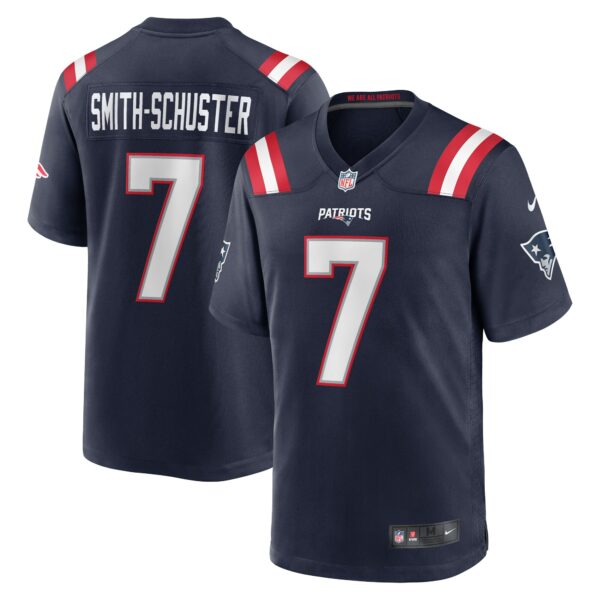 Men’s New England Patriots JuJu Smith-Schuster Nike Navy Game Player Jersey