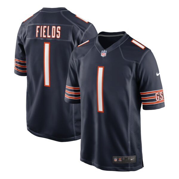 Men’s Chicago Bears Justin Fields Nike Navy Game Jersey