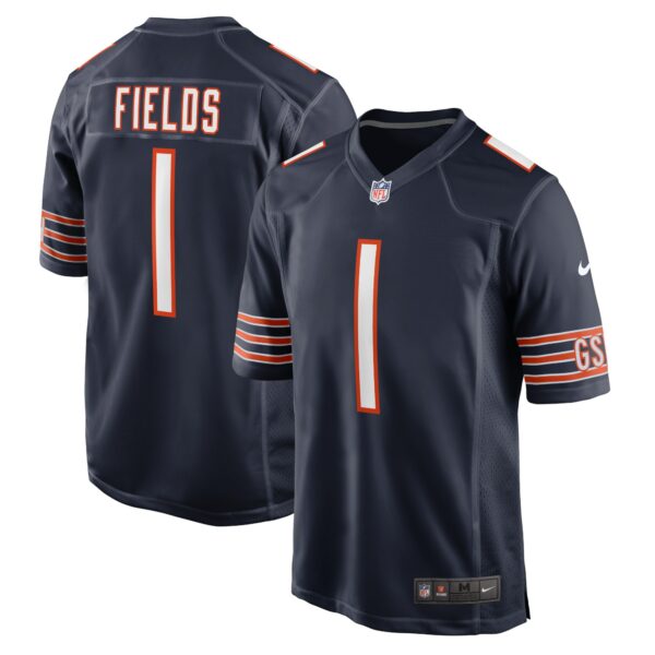 Men’s Chicago Bears Justin Fields Nike Navy Player Game Jersey