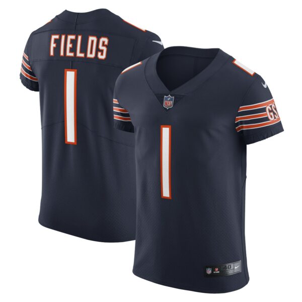 Men’s Chicago Bears Justin Fields Nike Navy Vapor Elite Jersey