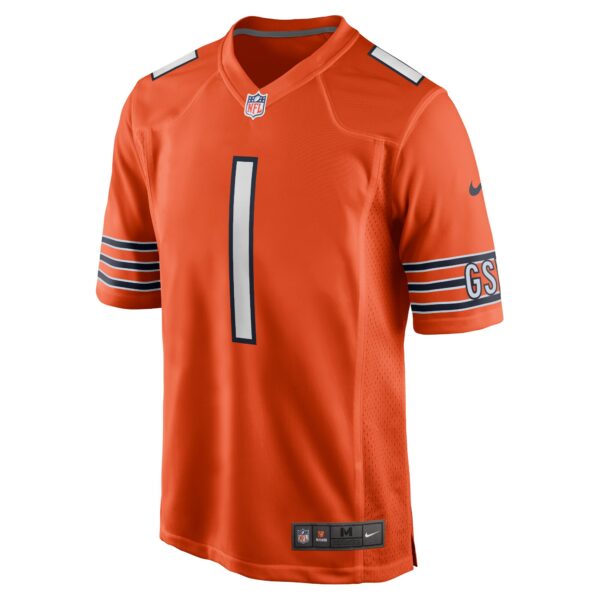 Men’s Chicago Bears Justin Fields Nike Orange Player Game Jersey