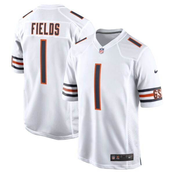 Men’s Chicago Bears Justin Fields Nike White Player Game Jersey