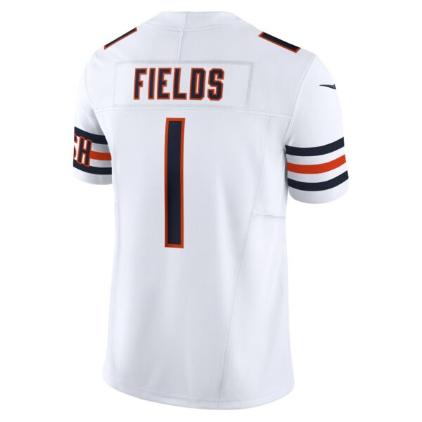 Men’s Chicago Bears Justin Fields Nike White Vapor F.U.S.E. Limited Jersey