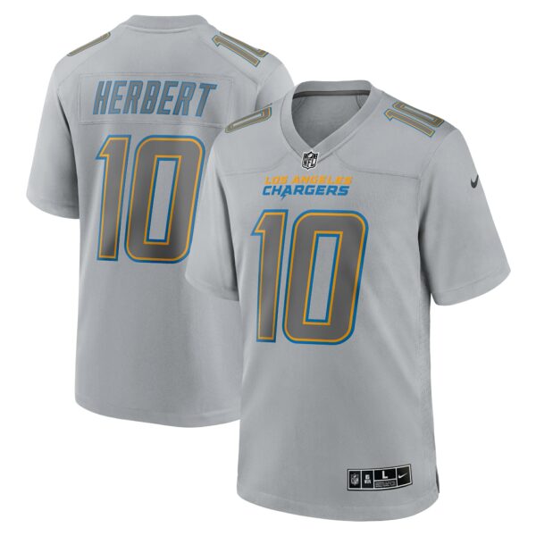 Men’s Los Angeles Chargers Justin Herbert Nike Gray Atmosphere Fashion Game Jersey